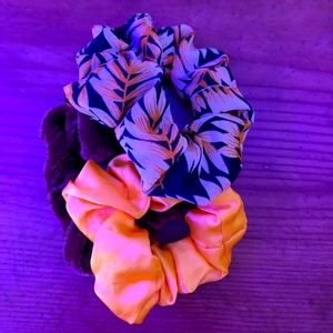 3 piece scrunchie set